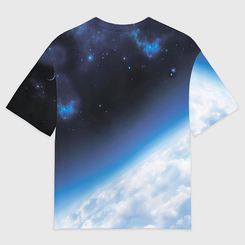 Мужская футболка оверсайз Атака МиГ-31 на Глобал Хок / 3D-принт – фото 2