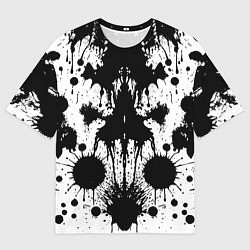 Футболка оверсайз мужская Psychedelic Rorschach test - ai art, цвет: 3D-принт