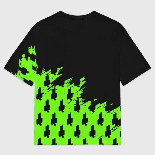 Мужская футболка оверсайз Billie Eilish x Xbox / 3D-принт – фото 2