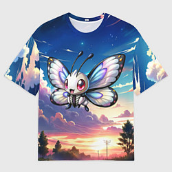 Футболка оверсайз мужская Pokemon butterfree, цвет: 3D-принт