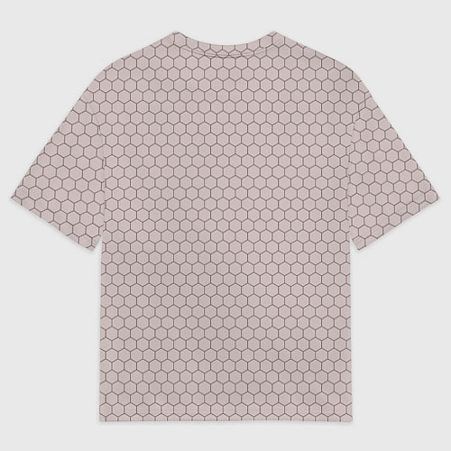 Мужская футболка оверсайз Биткоин символ - сетка / 3D-принт – фото 2