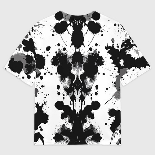 Мужская футболка оверсайз The psychedelic Rorschach test - ai art / 3D-принт – фото 2