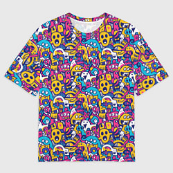 Мужская футболка оверсайз Привидения весёлые