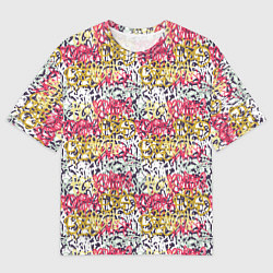 Футболка оверсайз мужская Граффити с узорами, цвет: 3D-принт