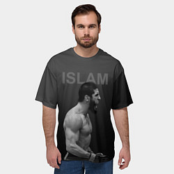 Футболка оверсайз мужская Ислам Махачев - ММА, цвет: 3D-принт — фото 2