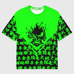 Футболка оверсайз мужская Samurai cyberpunk 2077 japan, цвет: 3D-принт