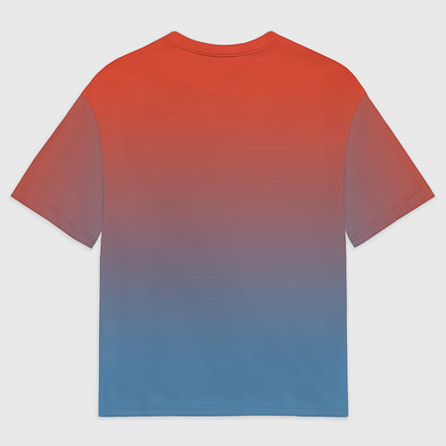 Мужская футболка оверсайз Кот самурай - бусидо / 3D-принт – фото 2