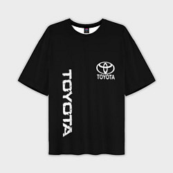 Футболка оверсайз мужская Toyota logo white steel, цвет: 3D-принт