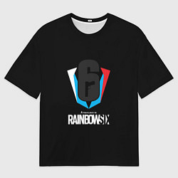 Мужская футболка оверсайз Rainbow six шутер