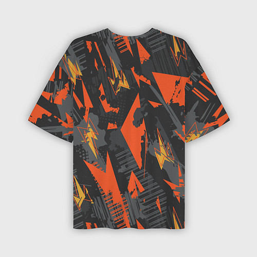 Мужская футболка оверсайз Яркий абстрактный узор для спорта / 3D-принт – фото 2