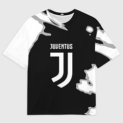 Мужская футболка оверсайз Juventus fc краски