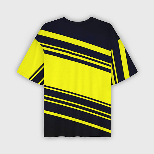 Мужская футболка оверсайз Borussia sport geometry / 3D-принт – фото 2