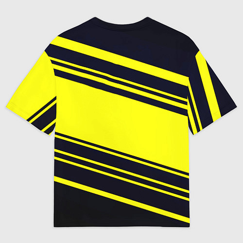 Мужская футболка оверсайз Borussia sport geometry / 3D-принт – фото 2