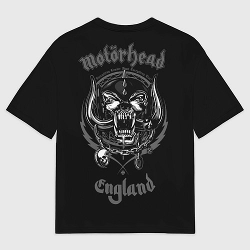 Мужская футболка оверсайз Motorhead - Ian Kilmister whiskey / 3D-принт – фото 2