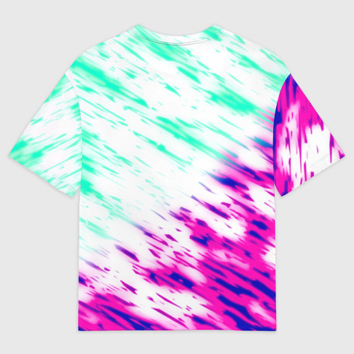 Мужская футболка оверсайз Xbox краски текстура игры / 3D-принт – фото 2