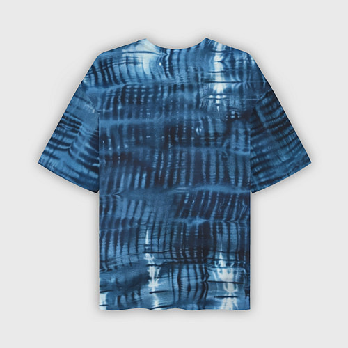 Мужская футболка оверсайз Японская абстракция шибори / 3D-принт – фото 2