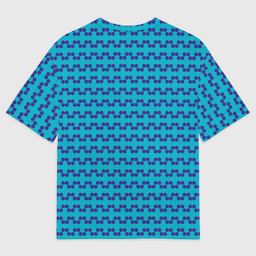 Мужская футболка оверсайз Полосный паттерн из окружностей / 3D-принт – фото 2