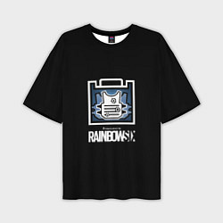 Мужская футболка оверсайз Rainbnow six онлайн шутер