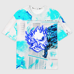 Футболка оверсайз мужская Samurai logo howl, цвет: 3D-принт