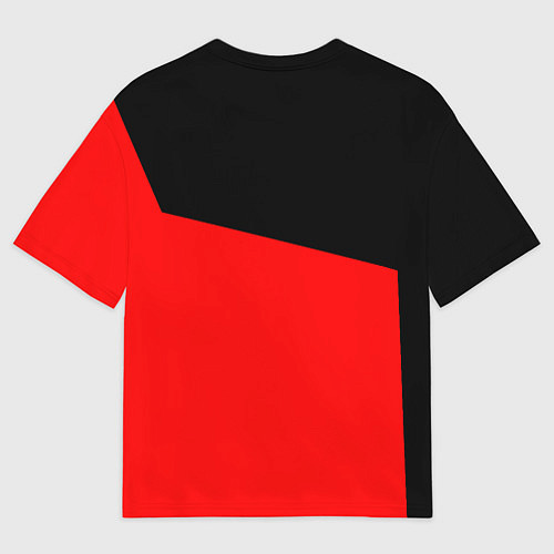 Мужская футболка оверсайз Roblox geometry red / 3D-принт – фото 2