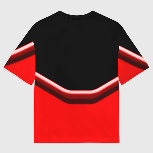 Мужская футболка оверсайз Linkin park geometry line steel / 3D-принт – фото 2