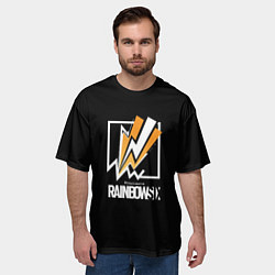 Футболка оверсайз мужская Rainbow six action game ubisoft, цвет: 3D-принт — фото 2
