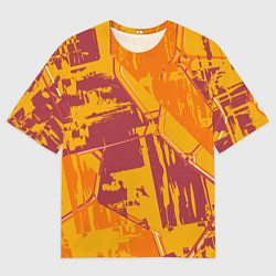 Мужская футболка оверсайз Яркий абстрактный паттерн для спорта