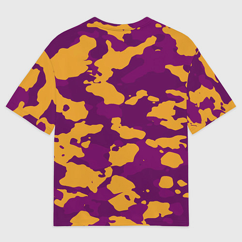 Мужская футболка оверсайз Песчанный камуфляж милитраи / 3D-принт – фото 2