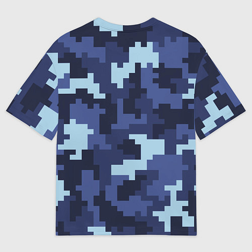 Мужская футболка оверсайз Пиксельный камуфляж текстура / 3D-принт – фото 2