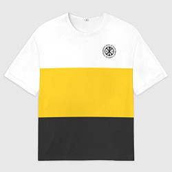 Мужская футболка оверсайз За веру царя и святую триединую Русь Хризма