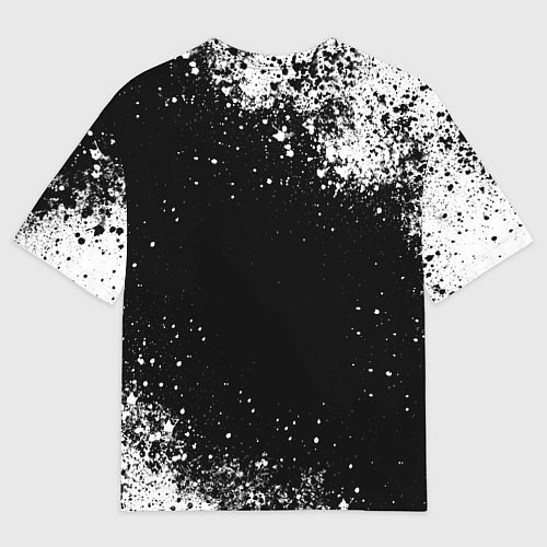 Мужская футболка оверсайз Герб России - черно-белые пятна / 3D-принт – фото 2