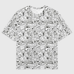 Футболка оверсайз мужская Расслабься и веселись, цвет: 3D-принт