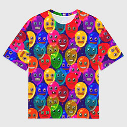 Мужская футболка оверсайз Шары монстры