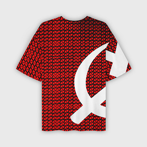 Мужская футболка оверсайз РФ стиль СССР / 3D-принт – фото 2