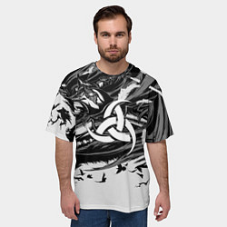 Футболка оверсайз мужская Русская община символика, цвет: 3D-принт — фото 2