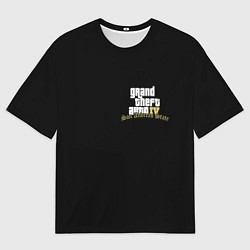 Футболка оверсайз мужская GTA 6 logo game, цвет: 3D-принт