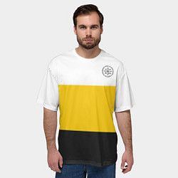 Футболка оверсайз мужская За веру царя и святую триединую Русь НИКА на узорн, цвет: 3D-принт — фото 2