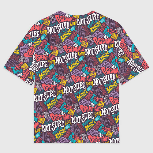 Мужская футболка оверсайз Сомнения / 3D-принт – фото 2