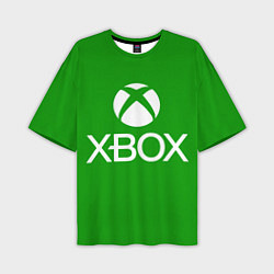 Футболка оверсайз мужская X-box logo green, цвет: 3D-принт