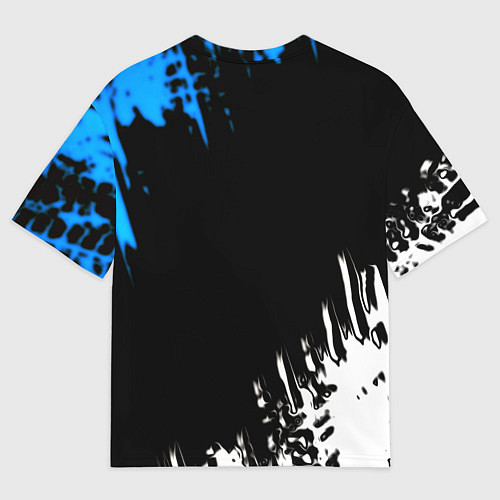 Мужская футболка оверсайз Rust краски текстура штрихи / 3D-принт – фото 2