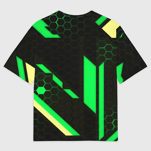 Мужская футболка оверсайз Dead by daylight geometry pattern / 3D-принт – фото 2