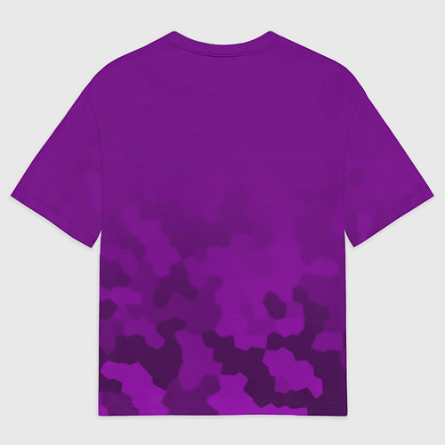 Мужская футболка оверсайз Inter Miami logo pattern / 3D-принт – фото 2