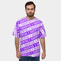 Футболка оверсайз мужская Juventus pattern, цвет: 3D-принт — фото 2