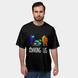 Футболка оверсайз мужская Among us game, цвет: 3D-принт — фото 2