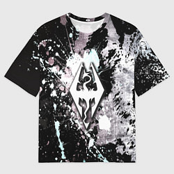 Мужская футболка оверсайз The elder scrolls краски древности