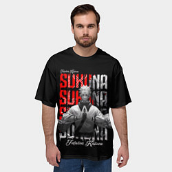 Футболка оверсайз мужская Злой Сукуна - Магическая битва, цвет: 3D-принт — фото 2