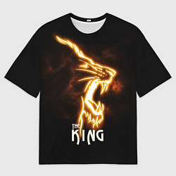 Мужская футболка оверсайз Lion fire King