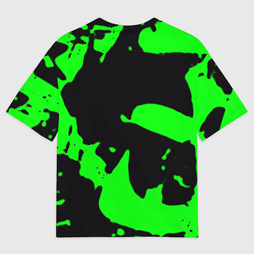 Мужская футболка оверсайз Razer кислотный стиль краски / 3D-принт – фото 2