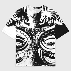 Мужская футболка оверсайз Darksouls rpg dragon