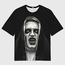 Мужская футболка оверсайз Ужасная монашка